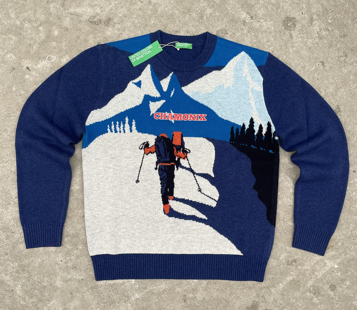 Broderie de sweat-shirts pour Benetton 